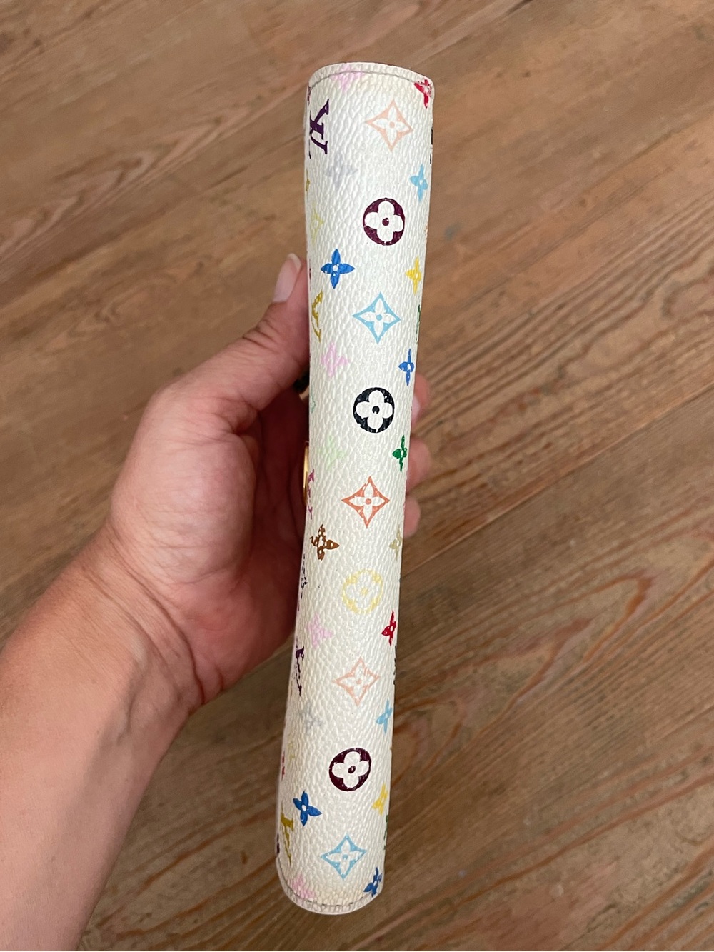 Louis Vuitton Sarah Wallet Murakami White Multicolor Monogram Authentic - Picture 6 of 17